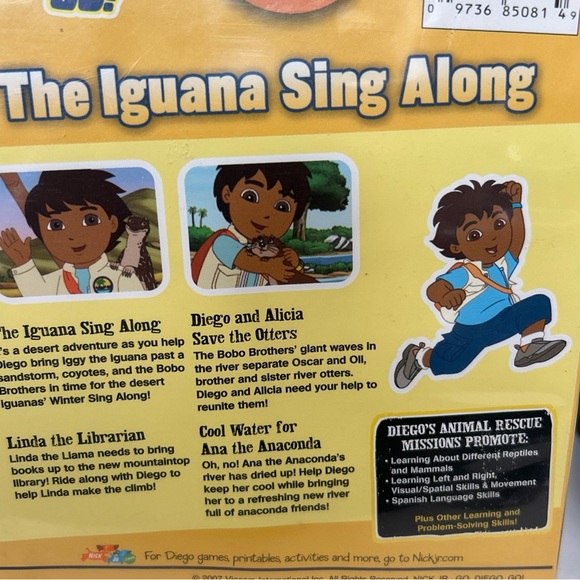 Go Diego Go The Iguana Sing Along DVD Nick JR Preowned Great Condition - Picture 6 of 9
